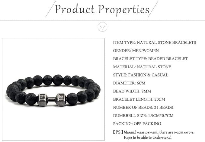 Mens Dumbbell Bracelet - Weights for Gym and Workout - Image 2