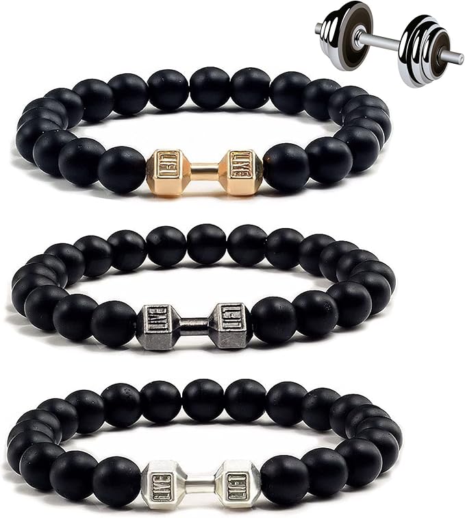 Mens Dumbbell Bracelet - Weights for Gym and Workout