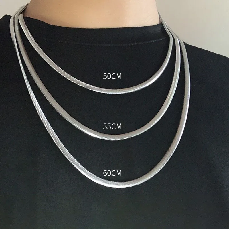 Titanium Steel Basic Style Necklace For Men And Women - Image 4