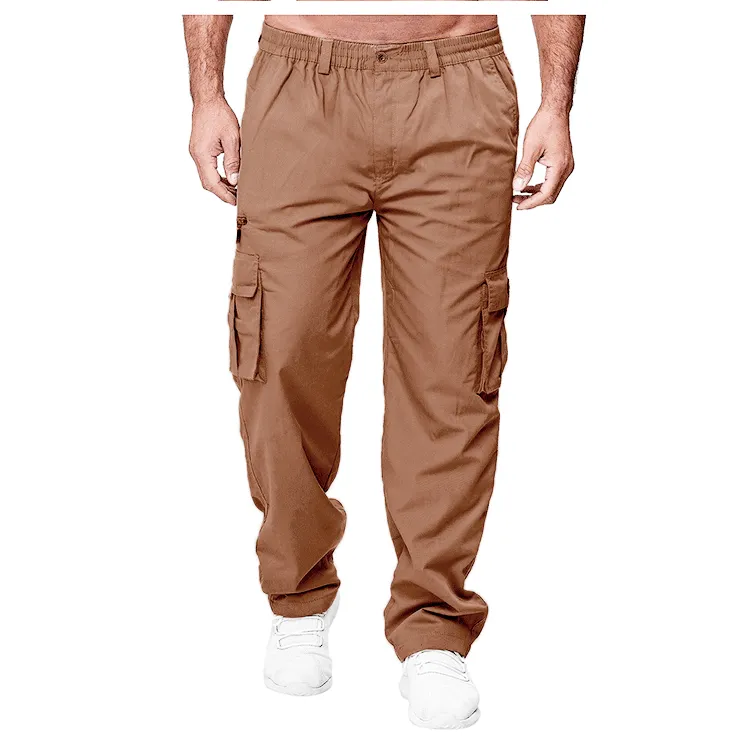 Men's Casual Multi-pocket Loose Straight Cargo Pants - Image 6